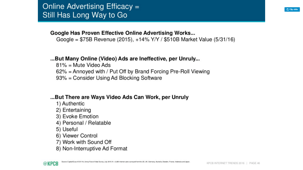 video ads obstacles